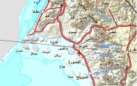 موقع جزيرة صنافر على ساحل البحر الأحمر السعودي في منطقة تبوك. (الهيئة العامة للمساحة والمعلومات الجيومكانية)