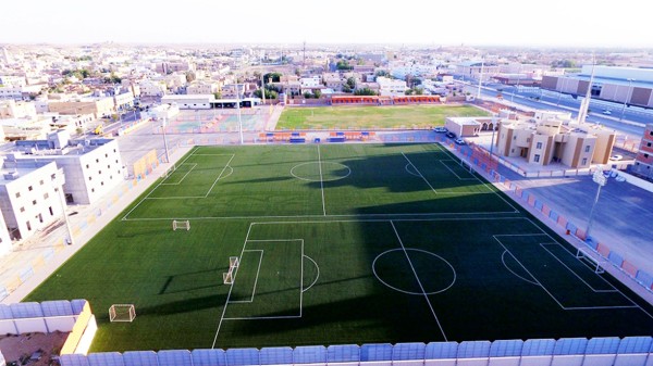 ملاعب نادي الفيحاء الرياضي. (واس)