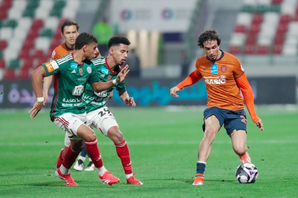 إحدى مباريات نادي الفيحاء في دوري روشن للمحترفين. (المركز الإعلامي لنادي الفيحاء)