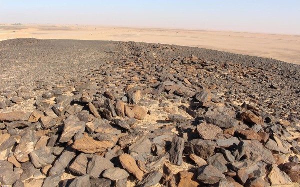 موقع شعيب الأدغم الأثري في منطقة القصيم. (واس)